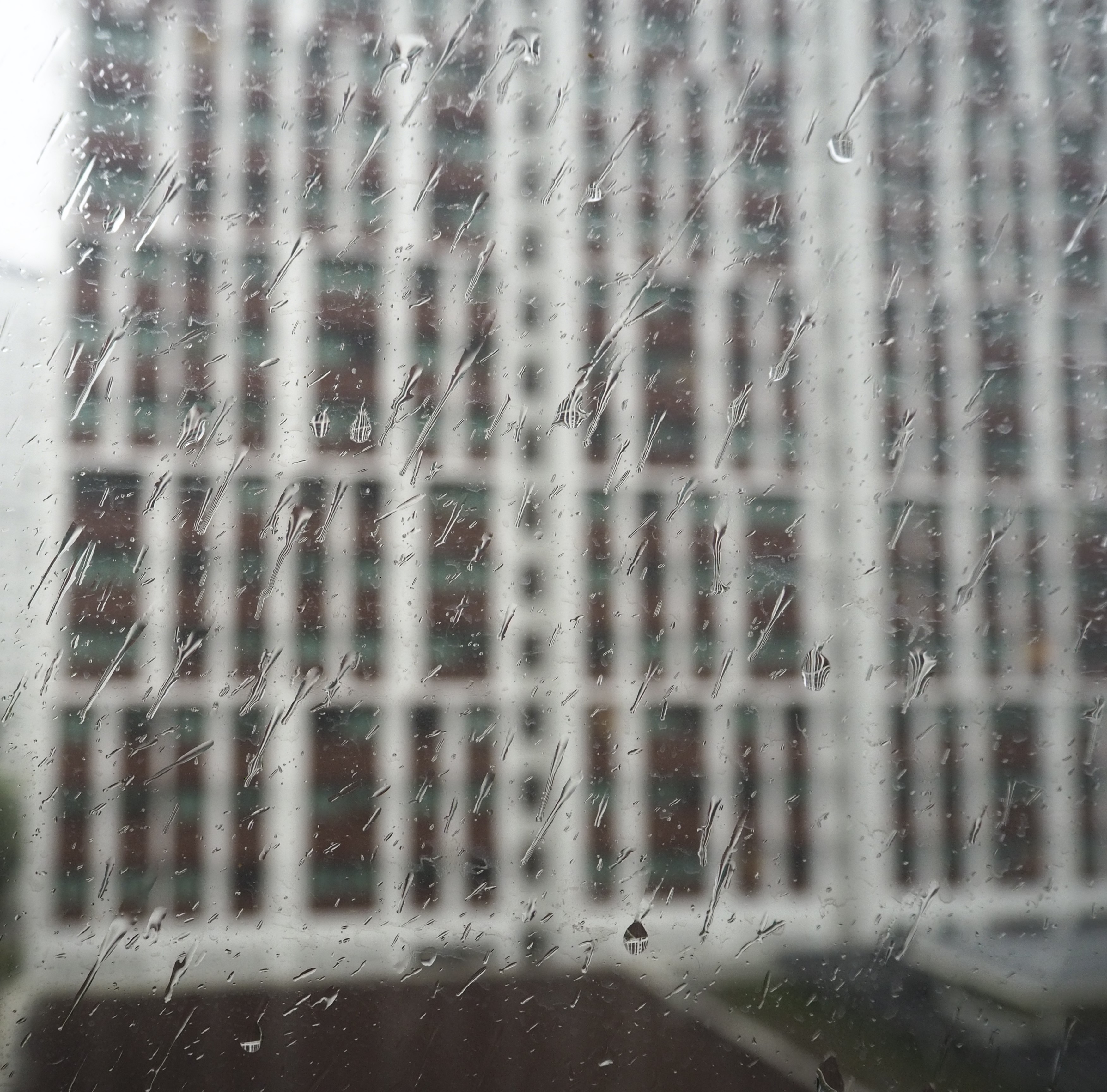 raindrops on window