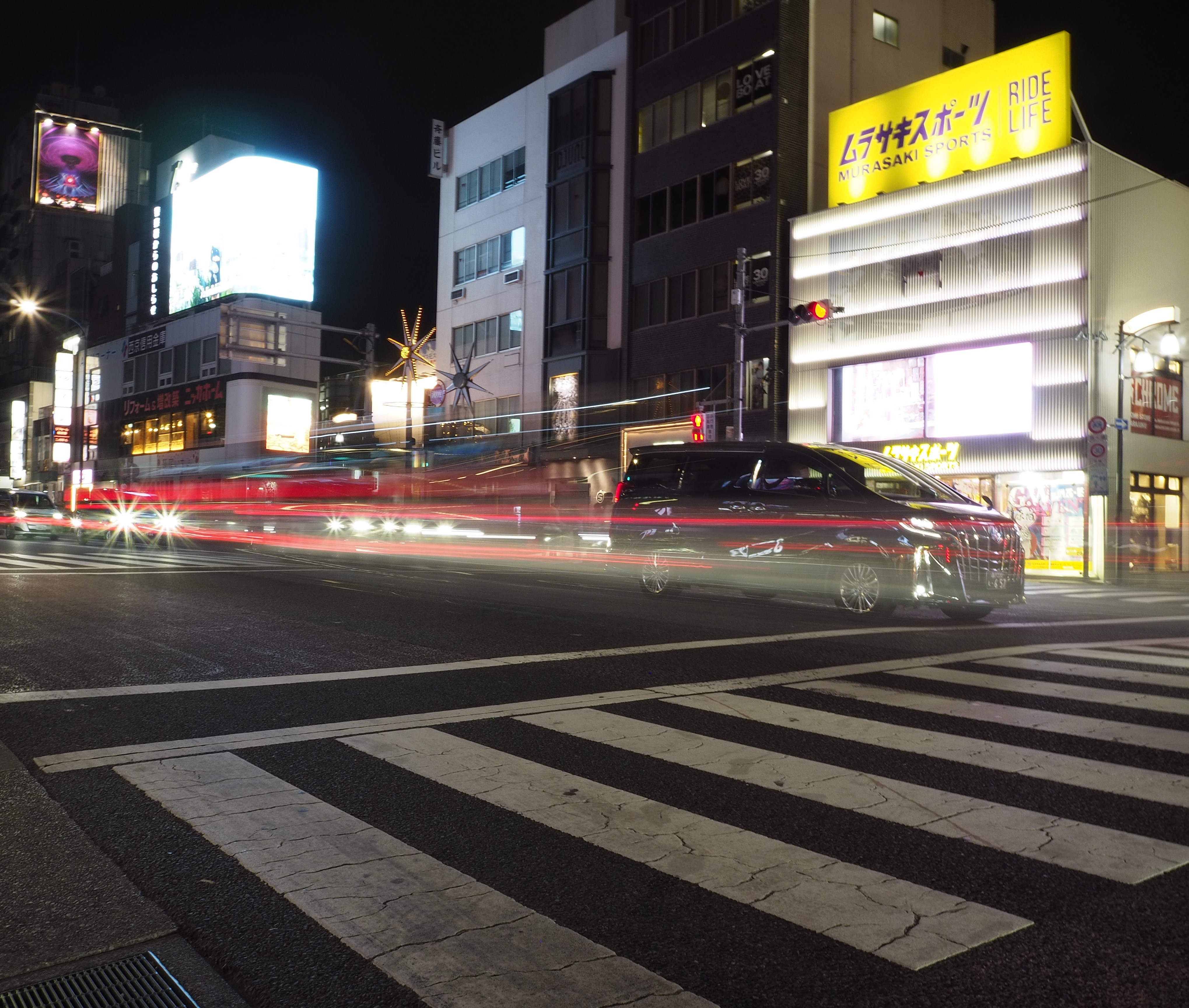 long exposure of cars on road